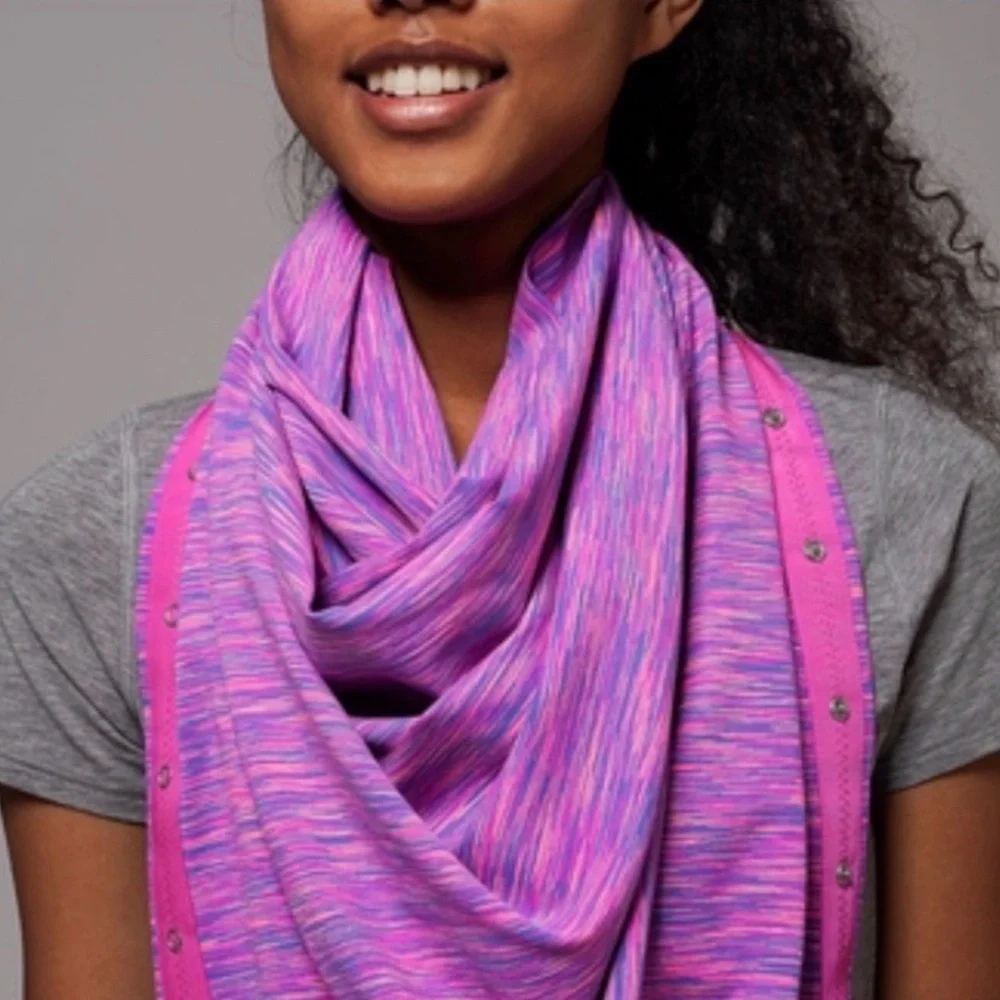 Pink and Purple Buttoned Tube Top